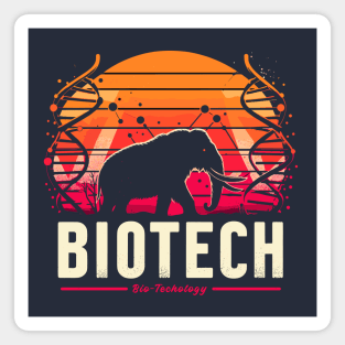 Biotech Bio Technology DNA Mammoth Science Crispr Gene Edit Magnet